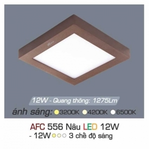 Đèn Led Anfaco AFC 556 - 12W, 3 chế độ sáng