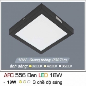 Đèn Led Anfaco AFC 556 - 18W, 3 chế độ sáng