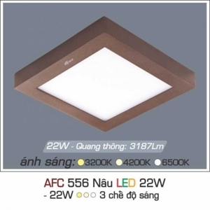 Đèn Led Anfaco AFC 556 - 22W, 3 chế độ sáng