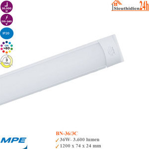 Đèn led bán nguyệt BN-36/3C 36W