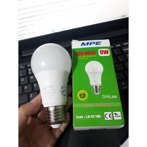 Đèn led bulb cảm biến chuyển động 9W MPE LB-9T/MS