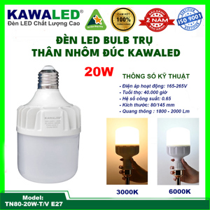 Đèn Led Bulb Kawa TN80-