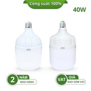Đèn led bulb trụ thân nhựa tròn Kawaled T120-40W