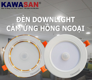 Đèn Led cảm ứng hồng ngoại chuyển động Kawa DSB7W