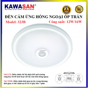 Đèn Led cảm ứng ốp trần KW-323B-16W