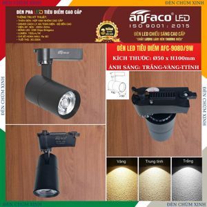 Đèn led chiếu điểm Anfaco AFC 908D - 9W