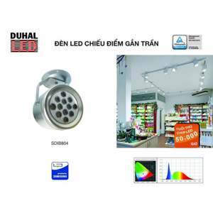 Đèn led chiếu điểm gắn trần Duhal SDIB804 - 12W