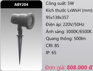 Đèn led chiếu điểm sân vườn Duhal ABY204 - 5W