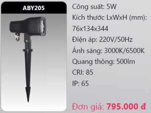 Đèn led chiếu điểm sân vườn Duhal ABY205 - 5W