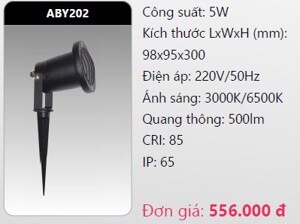 Đèn led chiếu điểm sân vườn Duhal ABY202 - 5W