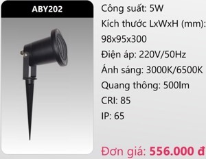 Đèn led chiếu điểm sân vườn Duhal ABY202 - 5W