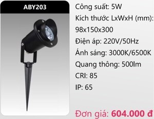 Đèn led chiếu điểm sân vườn Duhal ABY203 - 5W