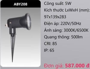 Đèn led chiếu điểm sân vườn Duhal ABY208 - 5W