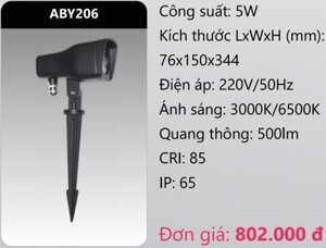 Đèn led chiếu điểm sân vườn Duhal ABY206 - 5W