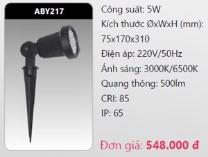 Đèn led chiếu điểm sân vườn Duhal ABY217 - 5W