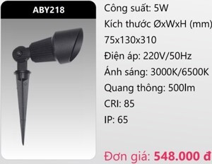 Đèn led chiếu điểm sân vườn Duhal ABY218 - 5W