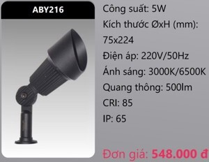 Đèn led chiếu điểm sân vườn Duhal ABY216 - 5W