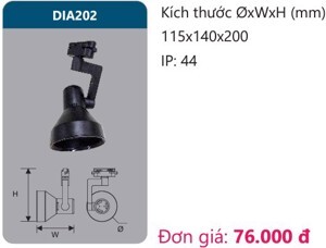 Đèn led chiếu điểm thanh ray Duhal DIA202