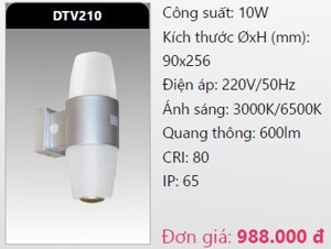 Đèn led chiếu vách Duhal DTV210 - 10W