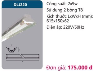 Đèn led chóa phản quang DLJ220 Duhal