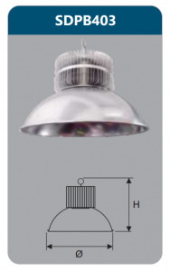 Đèn led công nghiệp 100W Duhal SDPB403