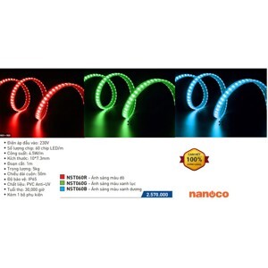 Đèn led dây ngoài trời Nanoco NST060B - 4.5W