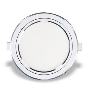 Đèn LED downlight 12W – Ø135mm âm trần viền bạc, ánh sáng vàng Nanoco NSD123S135