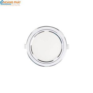 Đèn LED downlight 12W – Ø135mm âm trần viền bạc, ánh sáng trung tính Nanoco NSD124S135