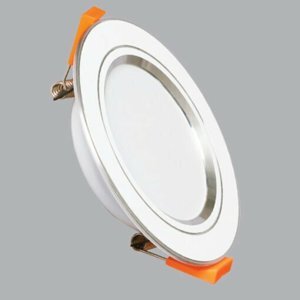 Đèn LED downlight 12W – Ø140mm âm trần viền bạc, ánh sáng trung tính MPE DLB-12N