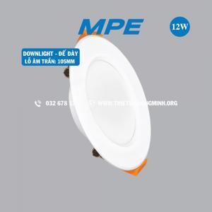 Đèn Led Downlight 12W Ánh Sáng Trắng DLT-12T MPE