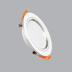 Đèn LED downlight 5W – Ø110mm âm trần viền vàng, ánh sáng trung tính, MPE, mã DLV-5N