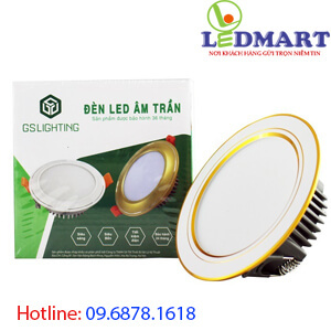 Đèn led Downlight âm trần 8w 3 màu GSLighting GSATN/V8