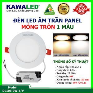 Đèn Led downlight âm trần DL108-9W