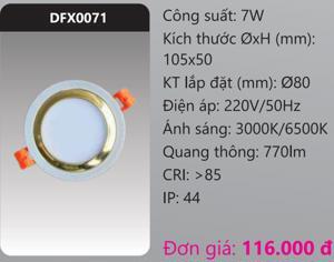 Đèn LED Downlight Duhal DFX0071