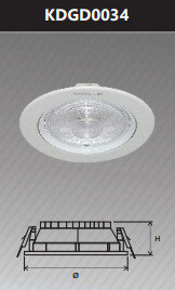 Đèn Led Downlight Duhal KDGD0034