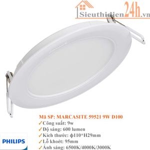 Đèn led downlight Marcasite Philips 59521 9W