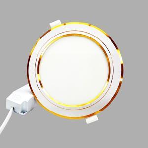 Đèn led downlight siêu mỏng viền vàng 12W 3 màu NSD12CG135