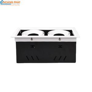Đèn LED downlight vuông 2x12W gắn âm, ánh sáng trắng MPE mã DLS-212T