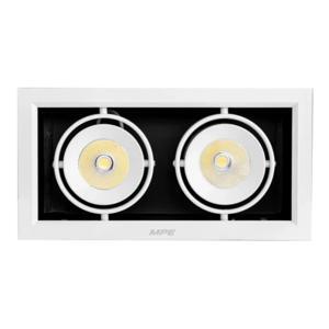 Đèn LED downlight vuông 2x12W gắn âm, ánh sáng trắng MPE mã DLS-212T