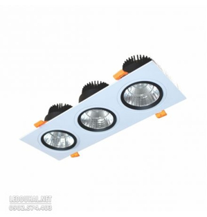 Đèn led downlight vuông chiếu điểm âm trần Duhal DFC3051