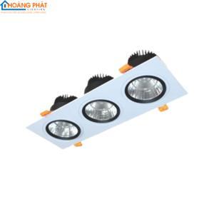 Đèn led downlight vuông chiếu điểm âm trần Duhal DFC3091 - 3*9W