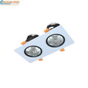 Đèn led downlight vuông chiếu điểm âm trần Duhal DFC2091 - 2*9W