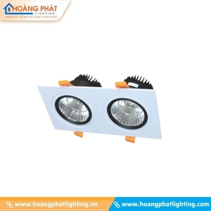 Đèn led downlight vuông chiếu điểm âm trần Duhal DFC2091 - 2*9W