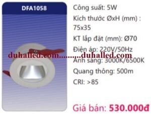 Đèn led Duhal âm trần trang trí DFA1158