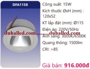 Đèn led Duhal âm trần trang trí DFA1158