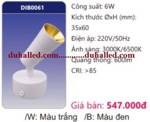 Đèn Led Duhal gắn nổi chiếu điểm trang trí mini DIB0061