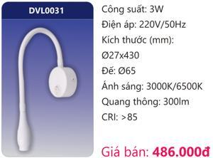 Đèn Led Duhal gắn vách trang trí mini DVL0031