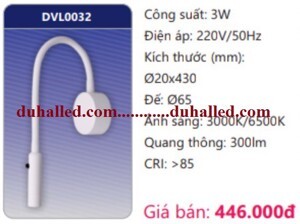 Đèn Led Duhal gắn vách trang trí mini DVL0032