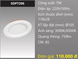 Đèn led Duhal SDPT206