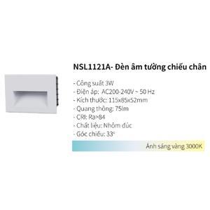 Đèn led gắn âm tường chiếu chân Panasonic NSL1121A